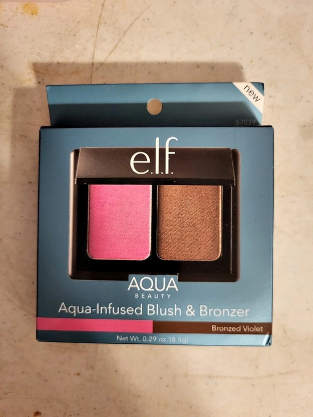 e.l.f. Aqua Beauty Aqua-Infused Blush & Bronzer. Duo Pink & Brown NWT